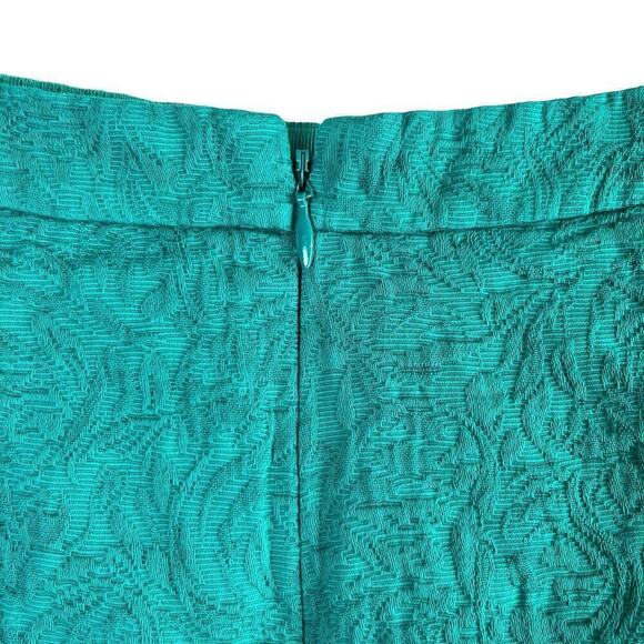 J.Crew Matelasse Drop-Waist Mini Skirt in Green 100% Cotton, Size 4 - Picture 7 of 8